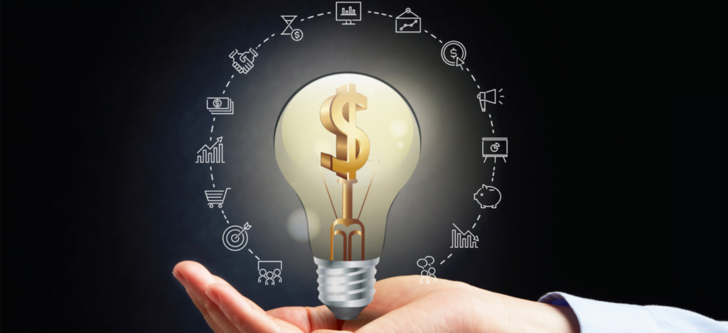 a lightbulb that represents innovative ideas for small business owners.